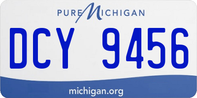 MI license plate DCY9456