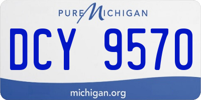 MI license plate DCY9570
