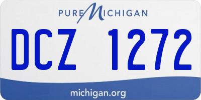 MI license plate DCZ1272