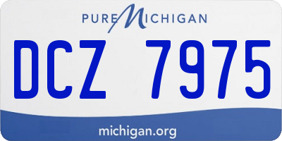 MI license plate DCZ7975