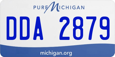 MI license plate DDA2879