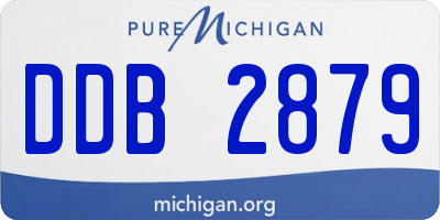 MI license plate DDB2879