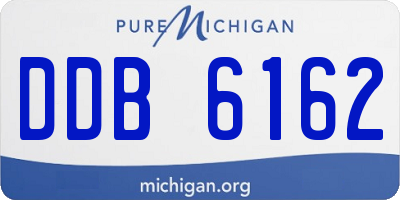 MI license plate DDB6162