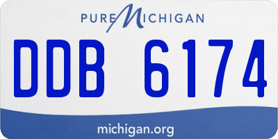 MI license plate DDB6174