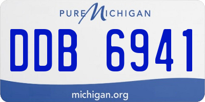 MI license plate DDB6941