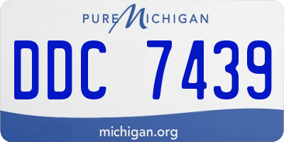 MI license plate DDC7439