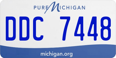 MI license plate DDC7448
