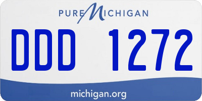 MI license plate DDD1272