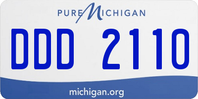 MI license plate DDD2110