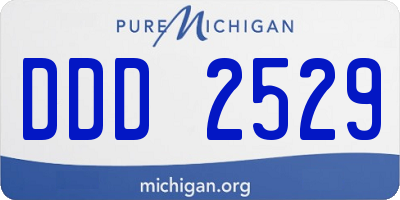 MI license plate DDD2529