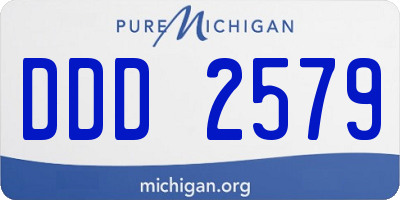 MI license plate DDD2579