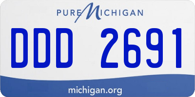 MI license plate DDD2691