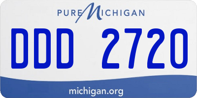 MI license plate DDD2720