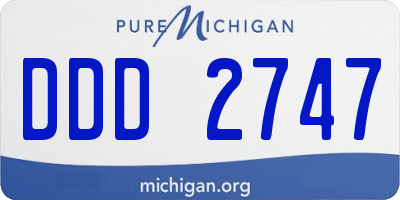 MI license plate DDD2747