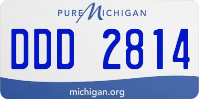 MI license plate DDD2814