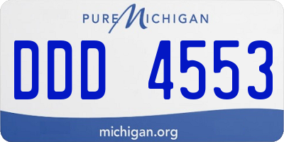 MI license plate DDD4553