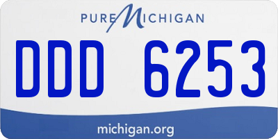 MI license plate DDD6253