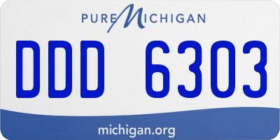 MI license plate DDD6303