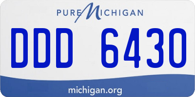 MI license plate DDD6430