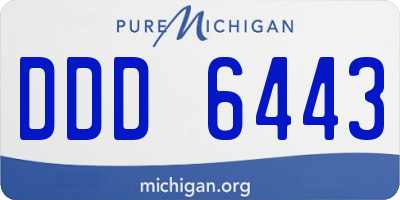 MI license plate DDD6443