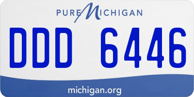 MI license plate DDD6446