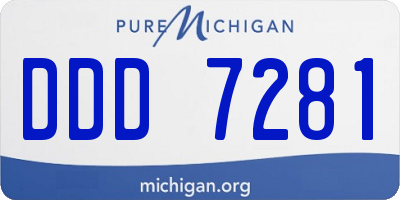 MI license plate DDD7281