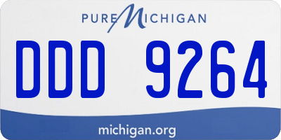 MI license plate DDD9264