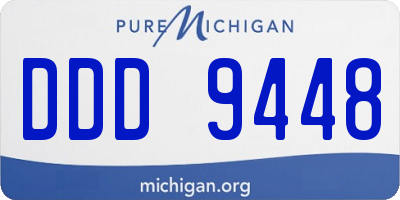 MI license plate DDD9448