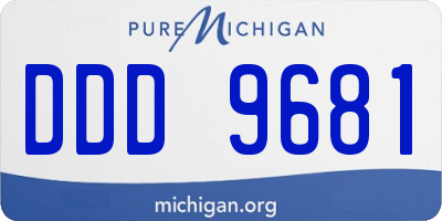 MI license plate DDD9681