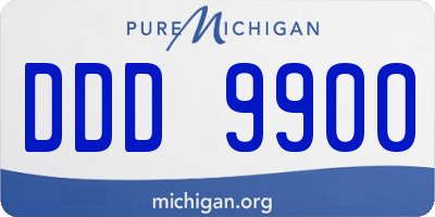 MI license plate DDD9900