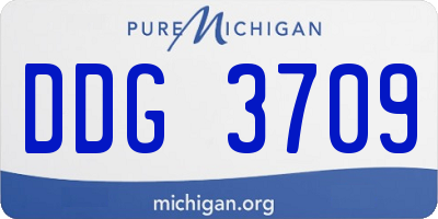 MI license plate DDG3709