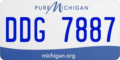 MI license plate DDG7887