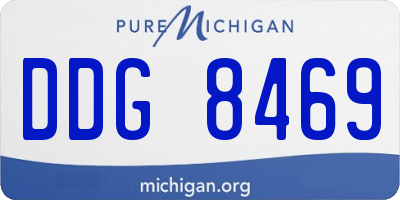 MI license plate DDG8469