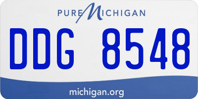 MI license plate DDG8548