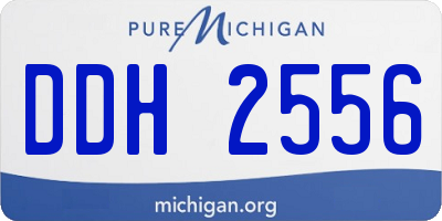 MI license plate DDH2556