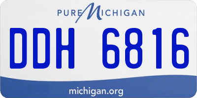 MI license plate DDH6816