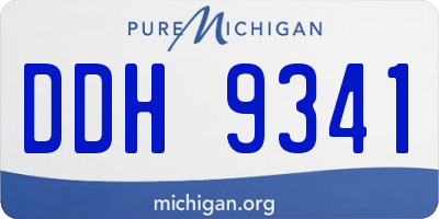 MI license plate DDH9341