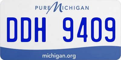 MI license plate DDH9409