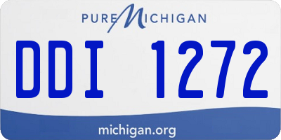 MI license plate DDI1272