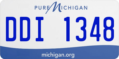 MI license plate DDI1348