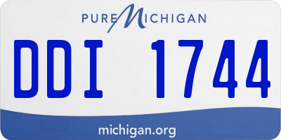 MI license plate DDI1744