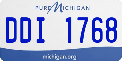 MI license plate DDI1768