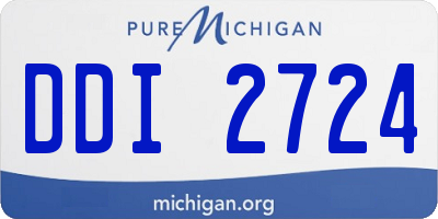MI license plate DDI2724