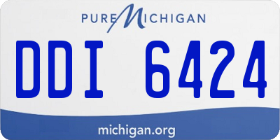 MI license plate DDI6424