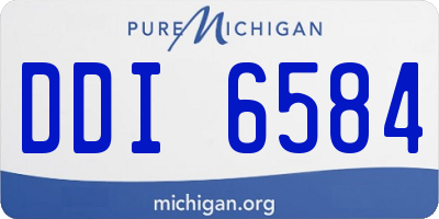 MI license plate DDI6584