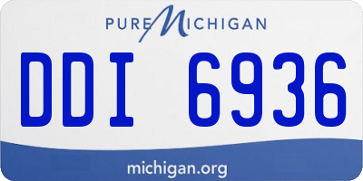 MI license plate DDI6936
