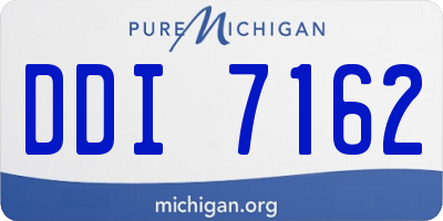 MI license plate DDI7162