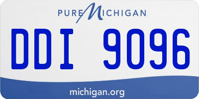 MI license plate DDI9096