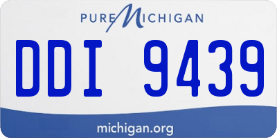 MI license plate DDI9439