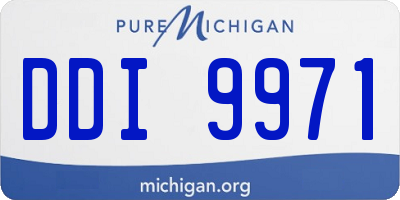 MI license plate DDI9971